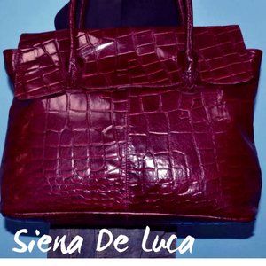 Pristine SIENNA DE LUCA Crocodile Leather Purse